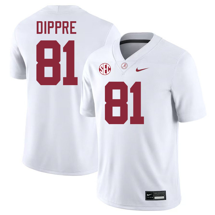 CJ Dippre Alabama Jersey,University Of Alabama Crimson Tide Football Jersey,Uniforms-White